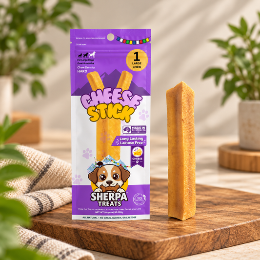 Sherpa Treats Natural Cheese Dog Chew 1 Large Cheese Stick Approx 100 Gram